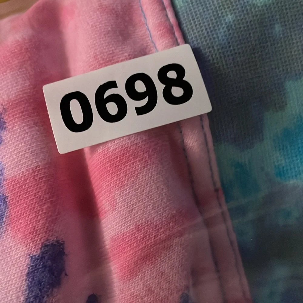 Nike Tie Dye French Terry Training Hoodie Colorful‎ Cropped Women sz M